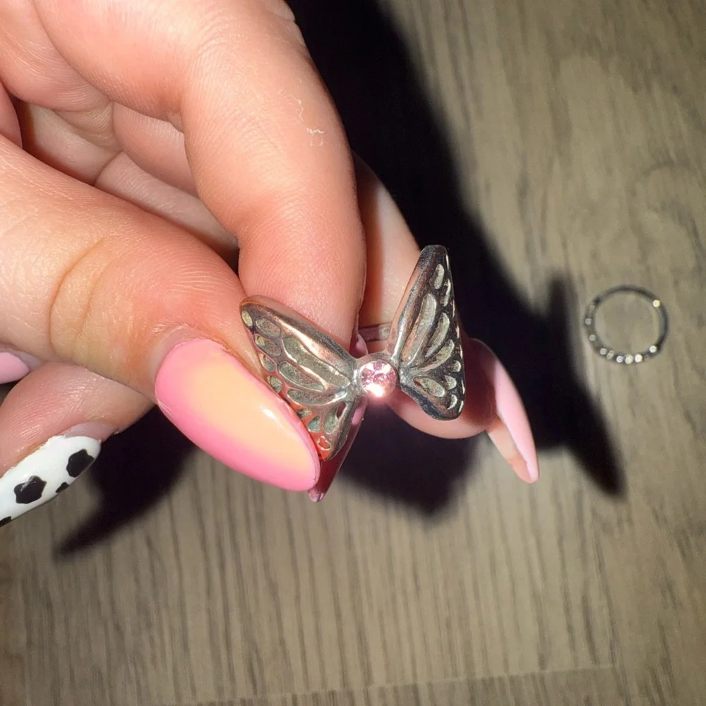 PLAYBOY Silver and Pink Women's Ring‎ Collection
